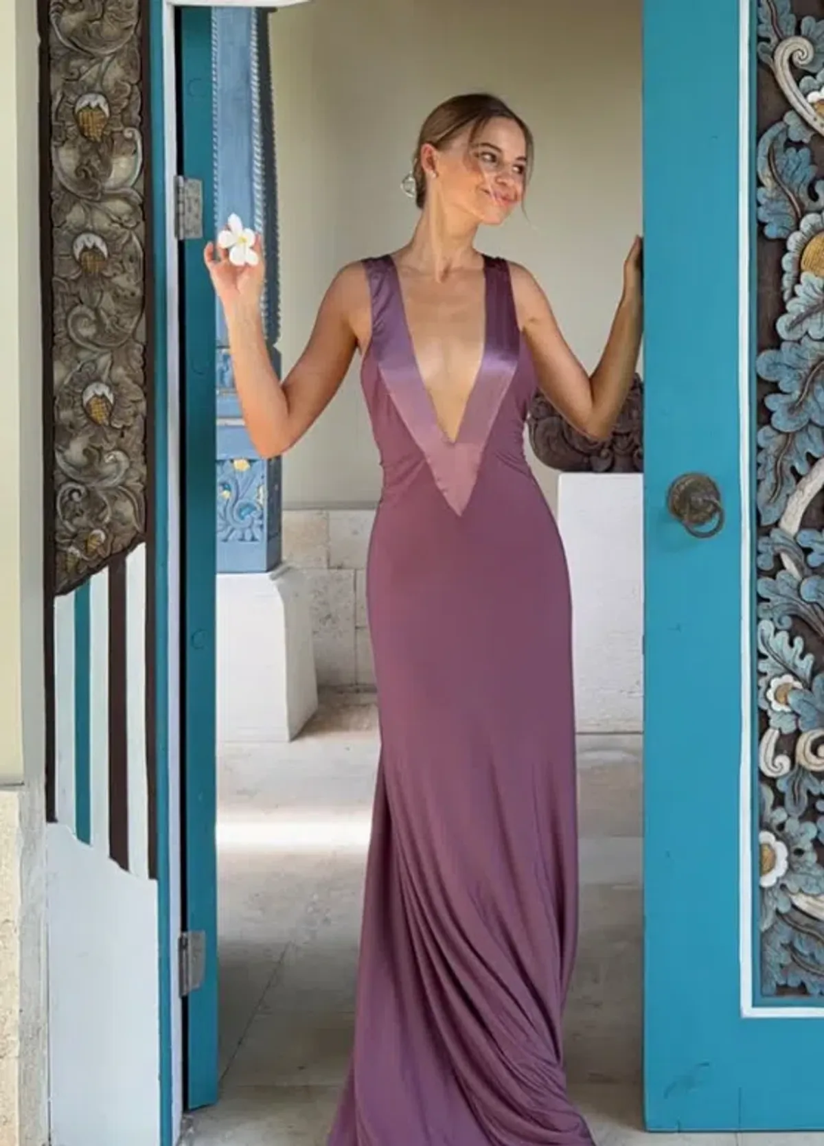 Ance Gria Rosa Gown Mauve Size 6 - Image 1