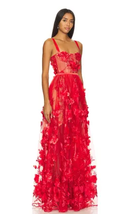 Bronx & Banco X REVOLVE Anastasia Maxi Dress in Red Bronx and Banco Size XS for rent on The Volte - image 2