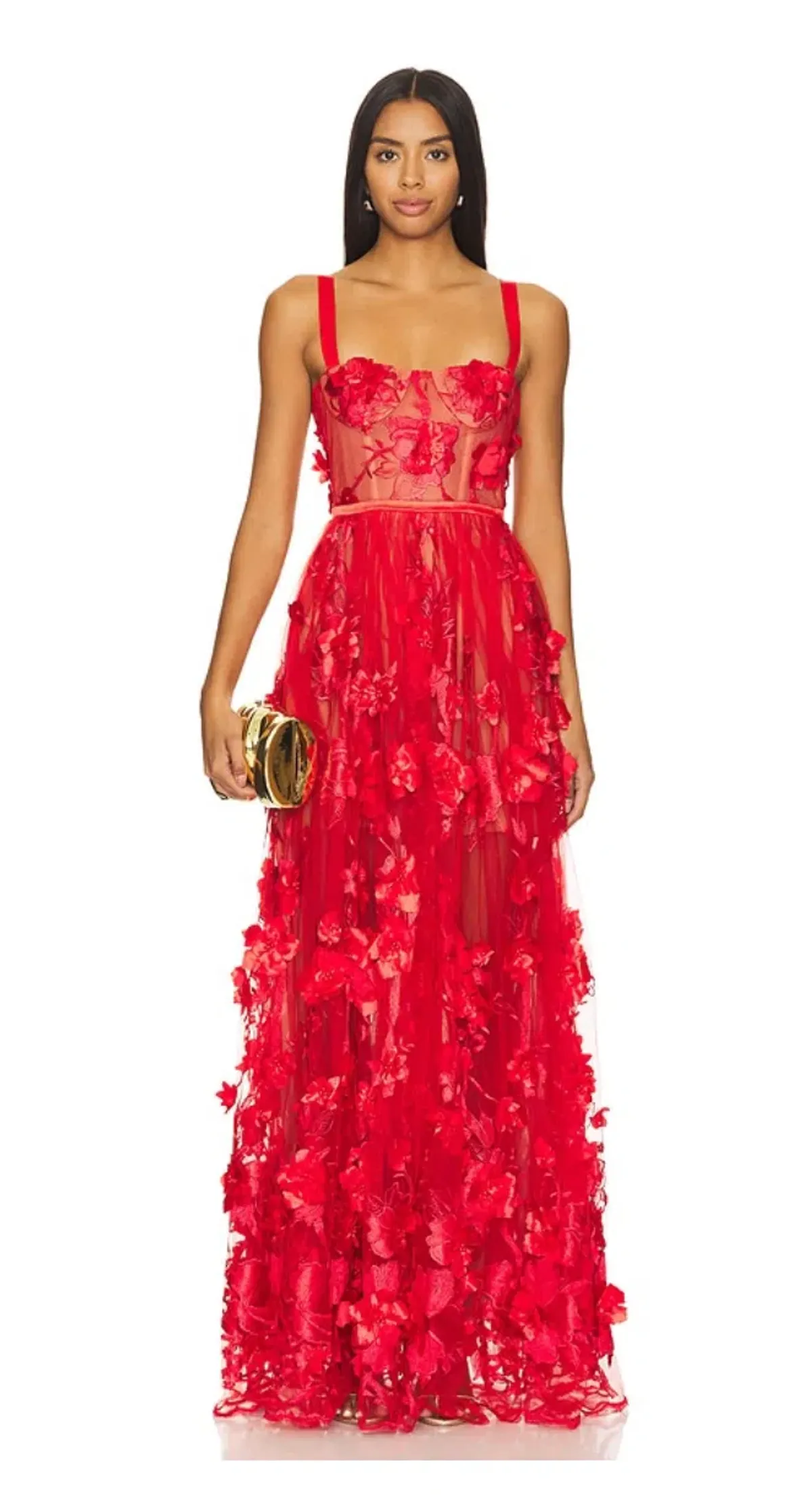 Bronx & Banco X REVOLVE Anastasia Maxi Dress in Red Bronx and Banco Size XS for rent on The Volte - main image