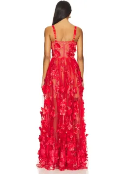 Bronx & Banco X REVOLVE Anastasia Maxi Dress in Red Bronx and Banco Size XS for rent on The Volte - image 3