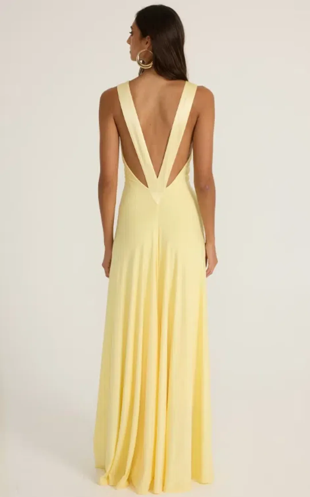 Ance Gria Rosa Gown Lemon Size 8 for rent on The Volte - main image