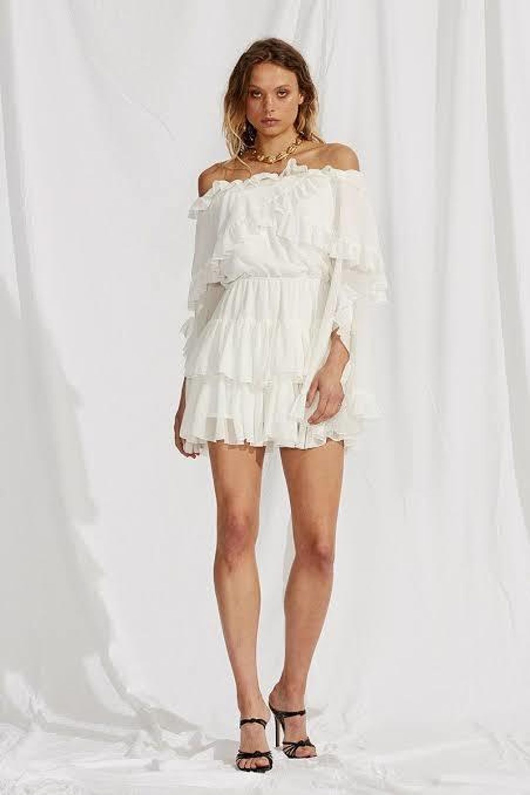 Maurie and Eve “oh honey dress” white- size S/8 for rent on The Volte - main image