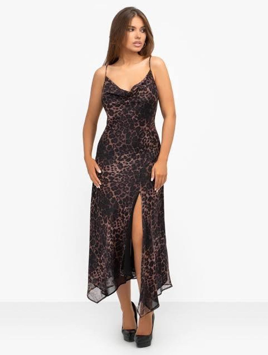 Misha Johanna Midi Dress Print Size 10 for rent on The Volte - main image