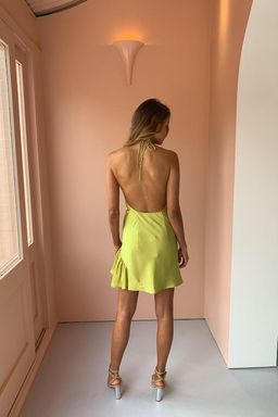 One Fell Swoop La Californie Mini Dress Green Size 8 for rent on The Volte - image 3