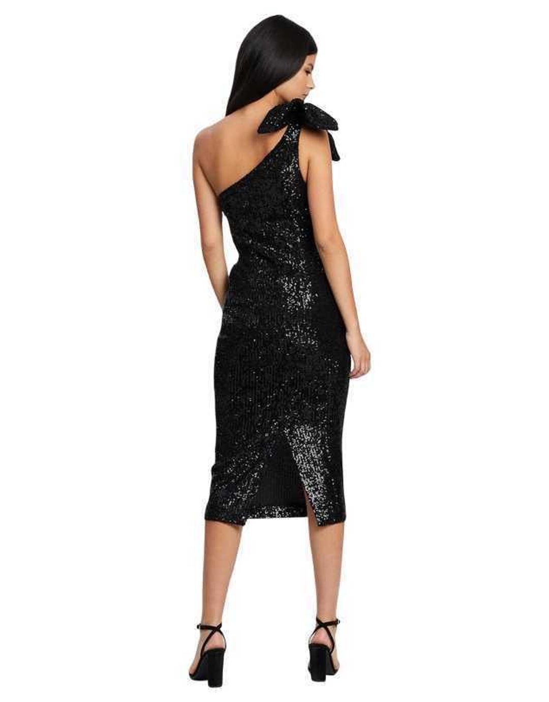 By Johnny Astrid Shine Tied-Up Midi black size 6 for rent on The Volte - main image