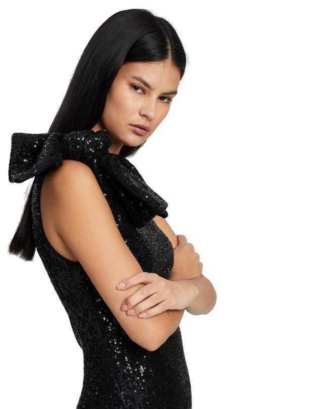 By Johnny Astrid Shine Tied-Up Midi black size 10 for rent on The Volte - main image