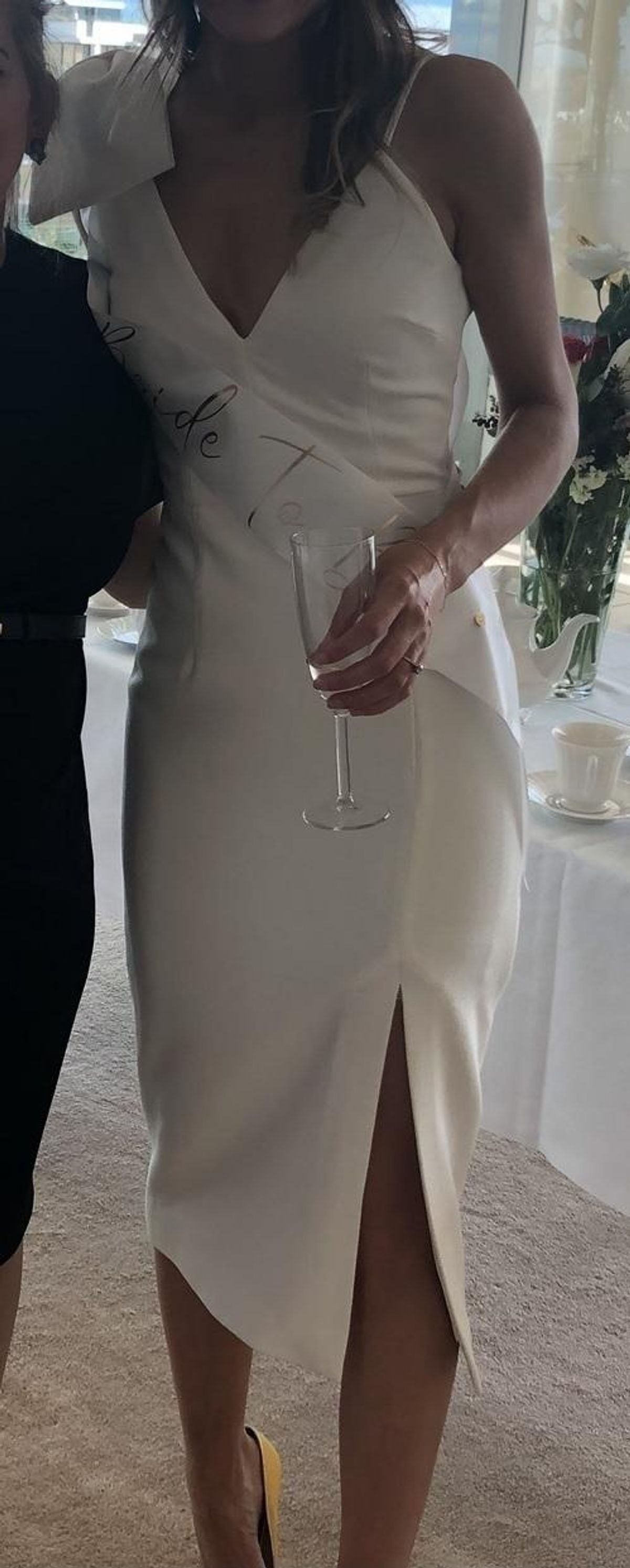 Rebecca Vallance Mondrian Bow Dress White Size 6 - Image 3