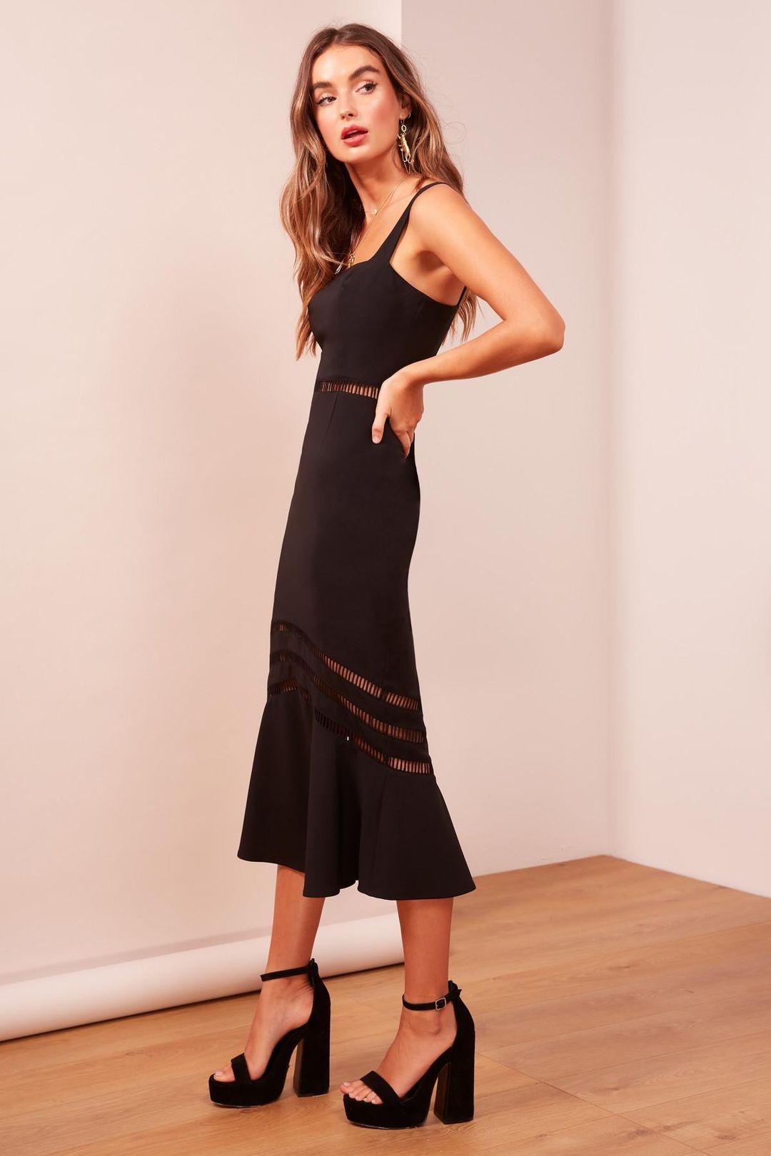 Finders Keepers Sangria Black Dress size 6 for rent on The Volte - main image