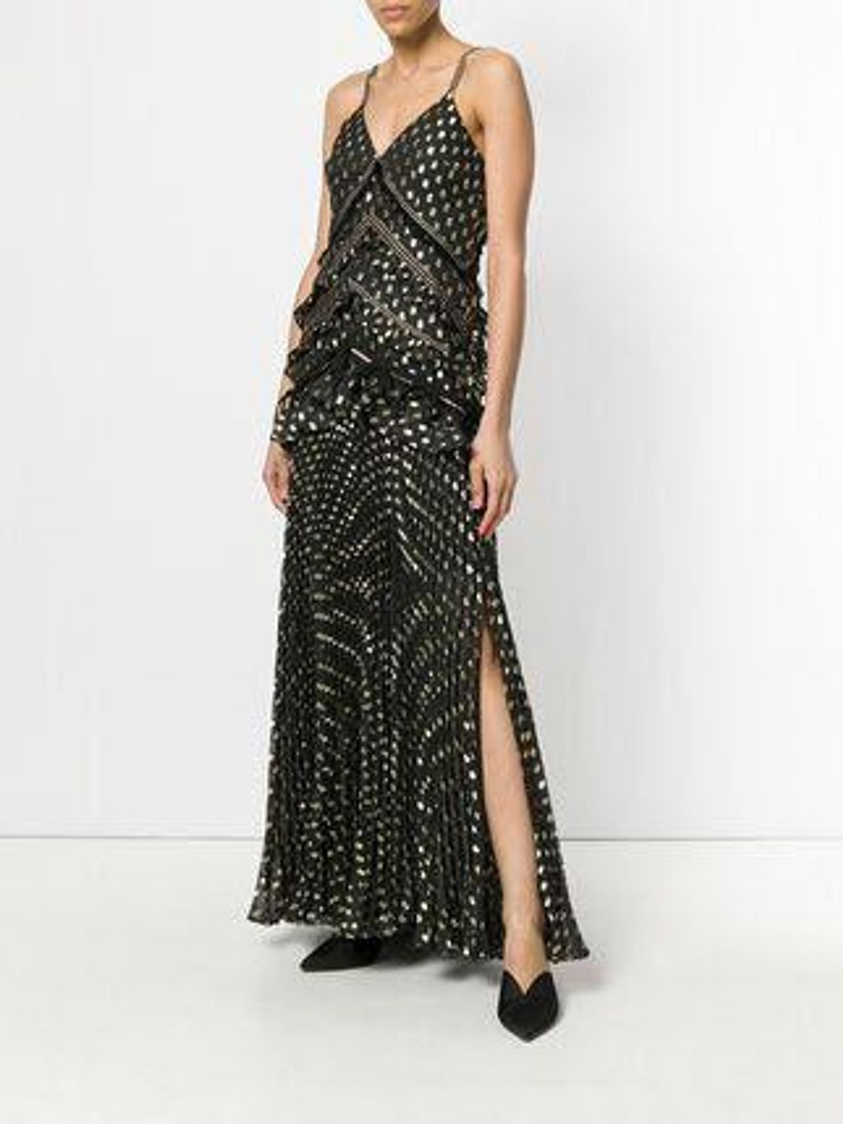 Self Portrait Metallic Polka Dot Gown size10 - Image 1