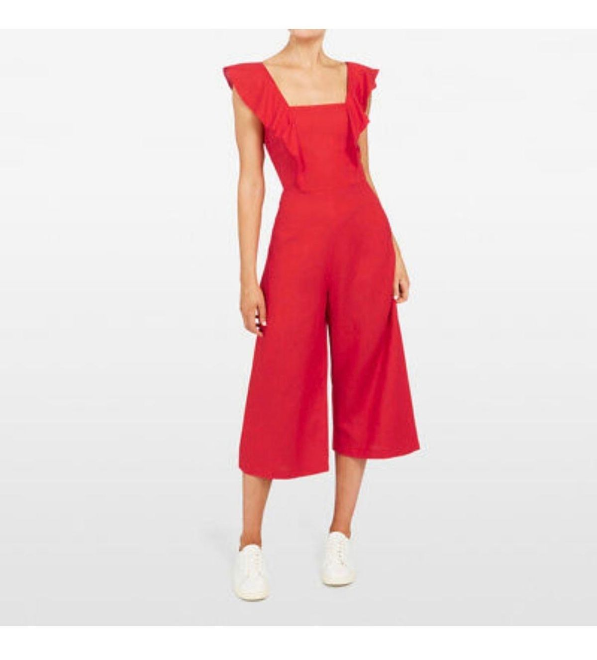 Frill Sleeve Jumpsuit, French Connection size 6 - Image 1
