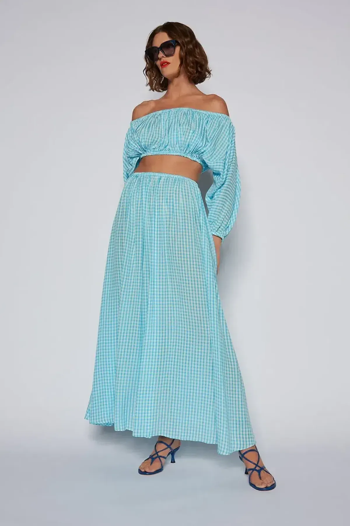 Scanlan Theodore cut out gingham dress 10 - Image 2