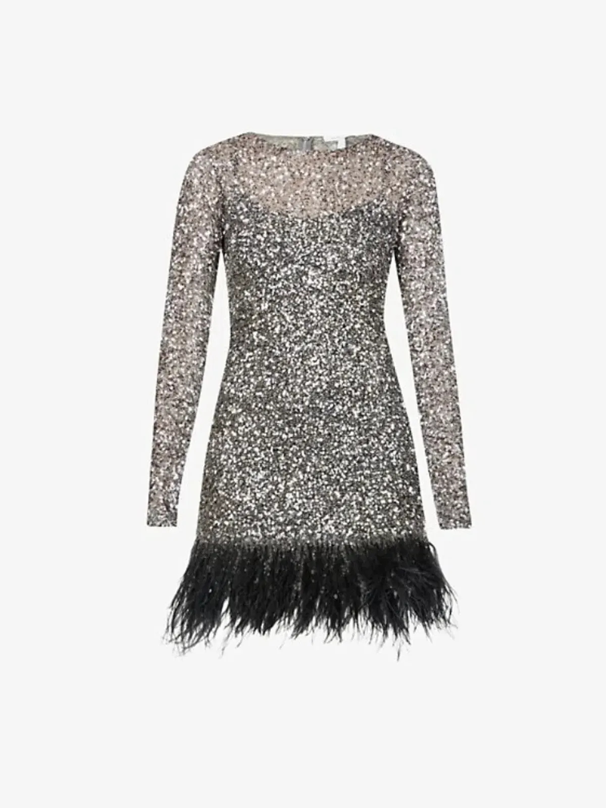Rachel Gilbert Nisha Mini Dress Gunmetal Size 3/AU12 - Image 7