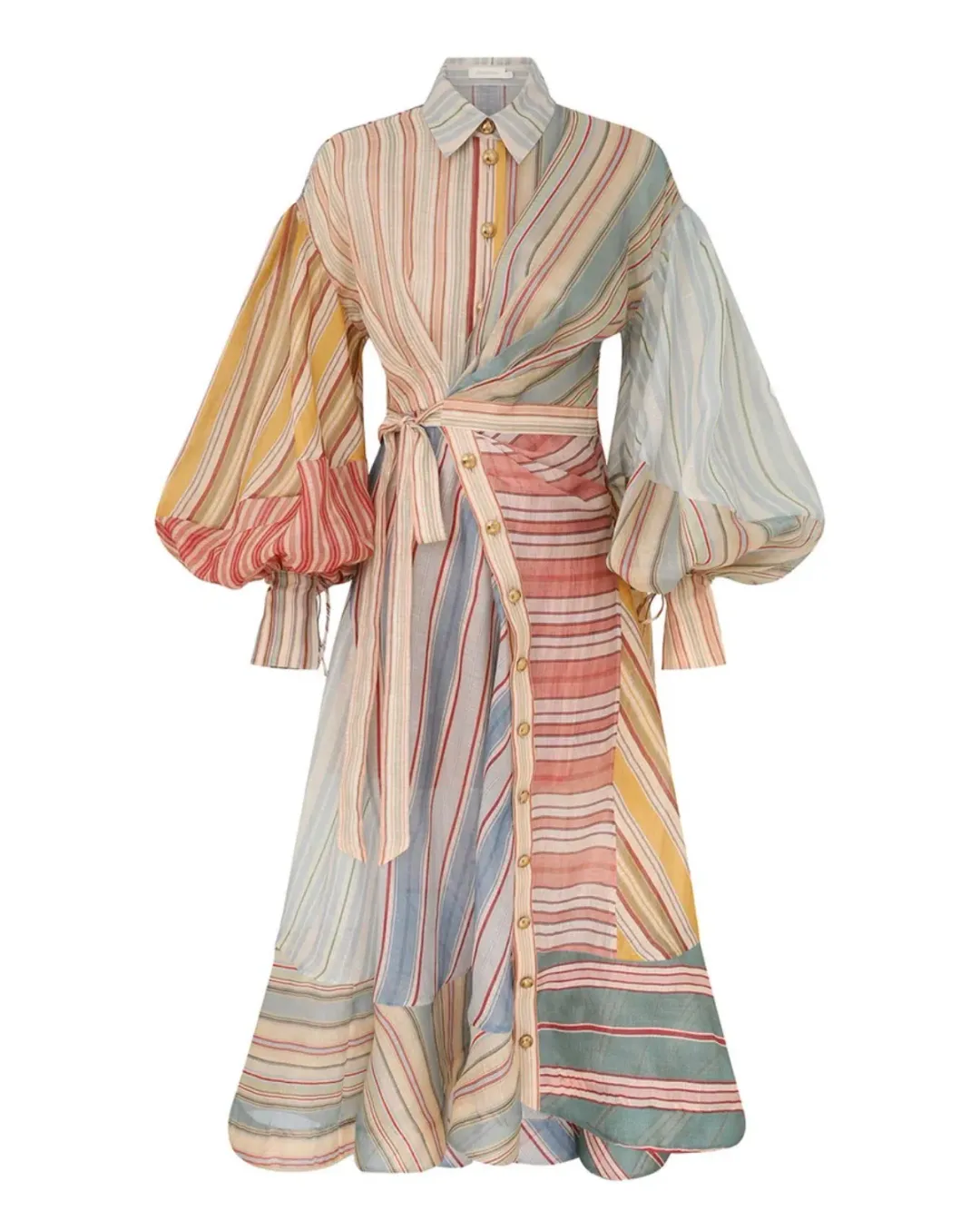 Zimmermann Rebellion Striped Midi Dress size 0 AUS 8 for rent on The Volte - main image