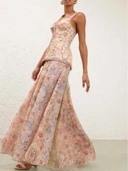 Zimmermann Rebellion Corded Maxi Dress Size 0/ AUS 8 for rent on The Volte - image 1