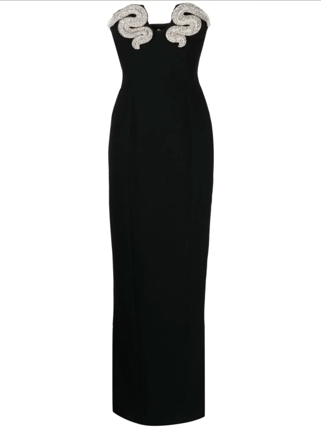 Rachel Gilbert Lukas Gown Black Silver Size 2/AU10 for rent on The Volte - main image