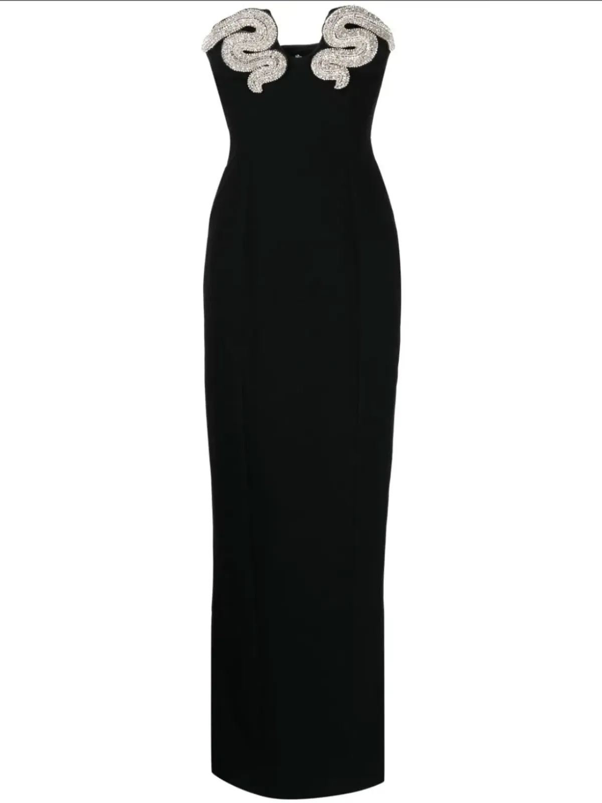Rachel Gilbert Lukas Gown Black Silver Size 2/AU10 - Image 4