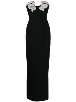 Rachel Gilbert Lukas Gown Black Silver Size 2/AU10 for rent on The Volte - image 4