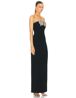 Rachel Gilbert Lukas Gown Black Silver Size 2/AU10 for rent on The Volte - image 2