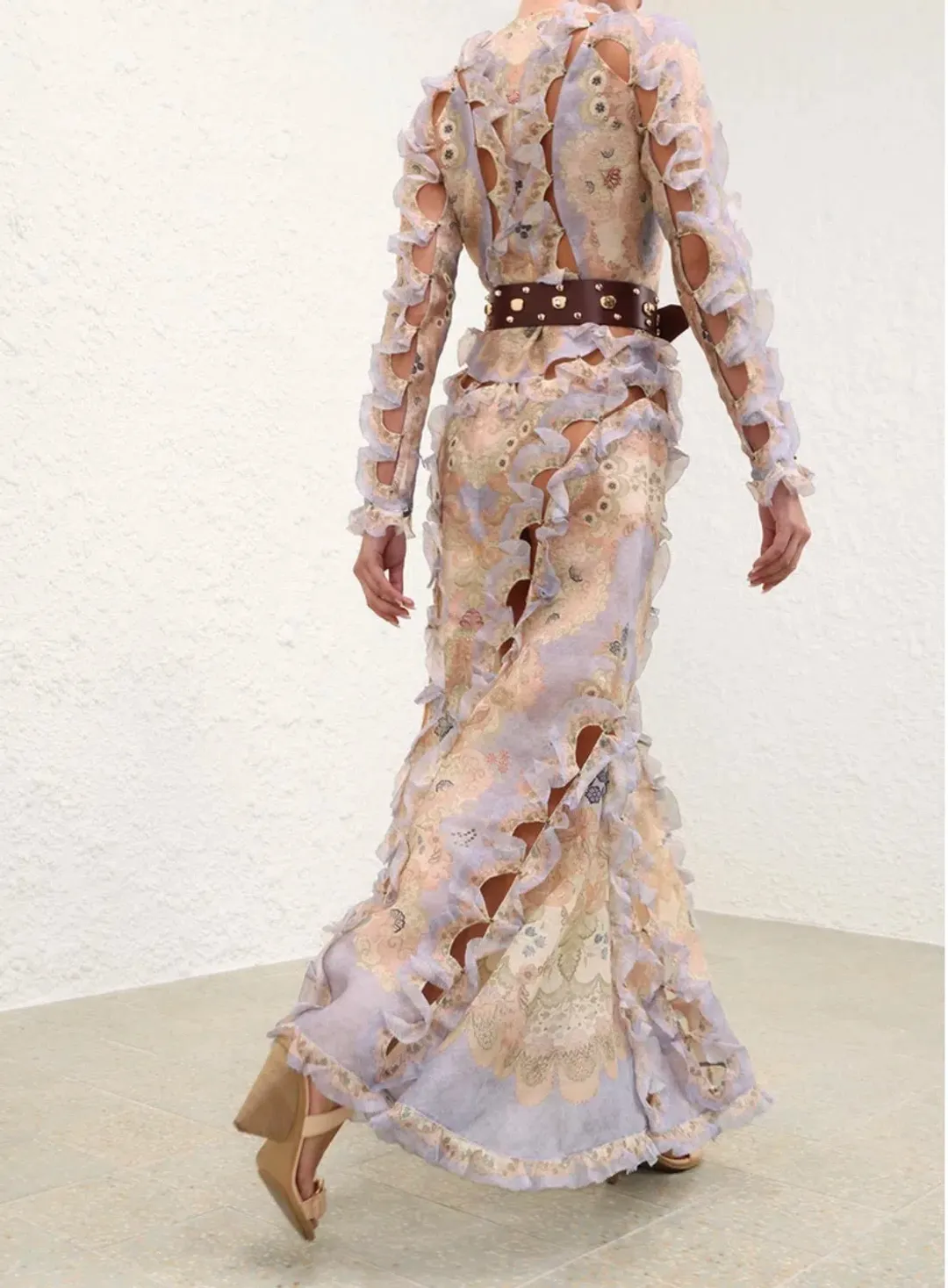 Zimmermann Rebellion Scallop Maxi Dress Size 0/ AUS 8 for rent on The Volte - main image