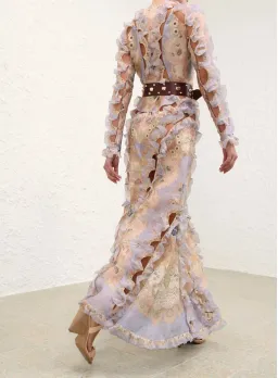 Zimmermann Rebellion Scallop Maxi Dress Size 0/ AUS 8 for rent on The Volte - image 3