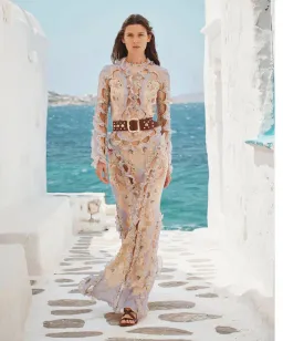 Zimmermann Rebellion Scallop Maxi Dress Size 0/ AUS 8 for rent on The Volte - image 1
