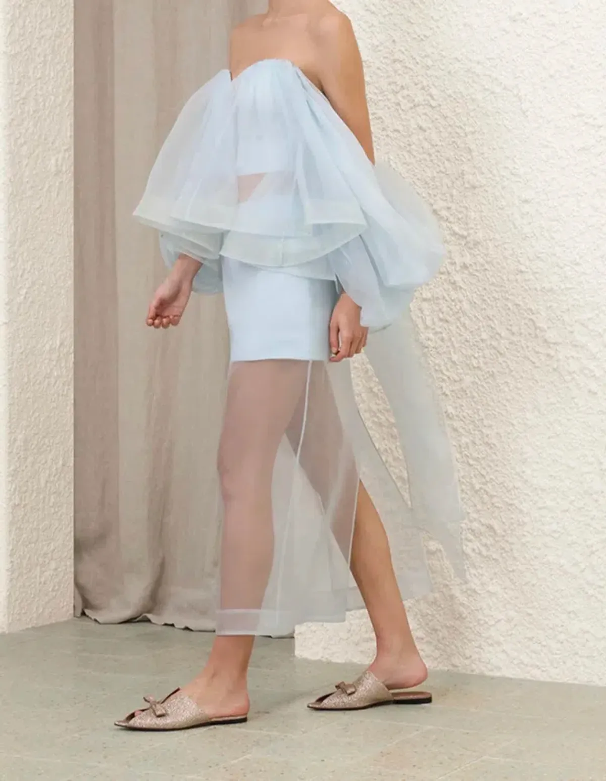 Zimmermann Crush Layered Pencil Skirt - Image 2