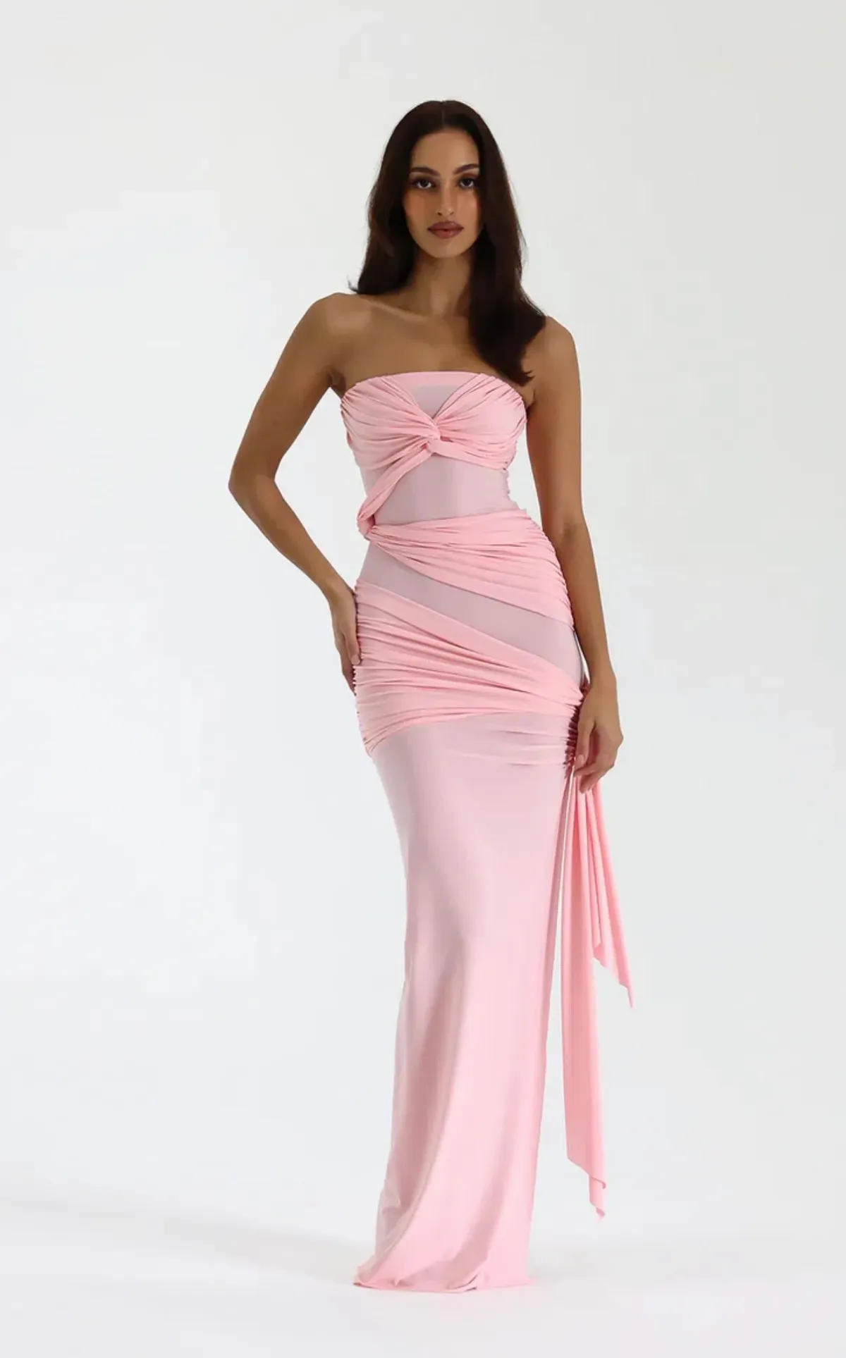 Natalie Rolt / Miranda Gown / Pink / Size 14 for rent on The Volte - main image