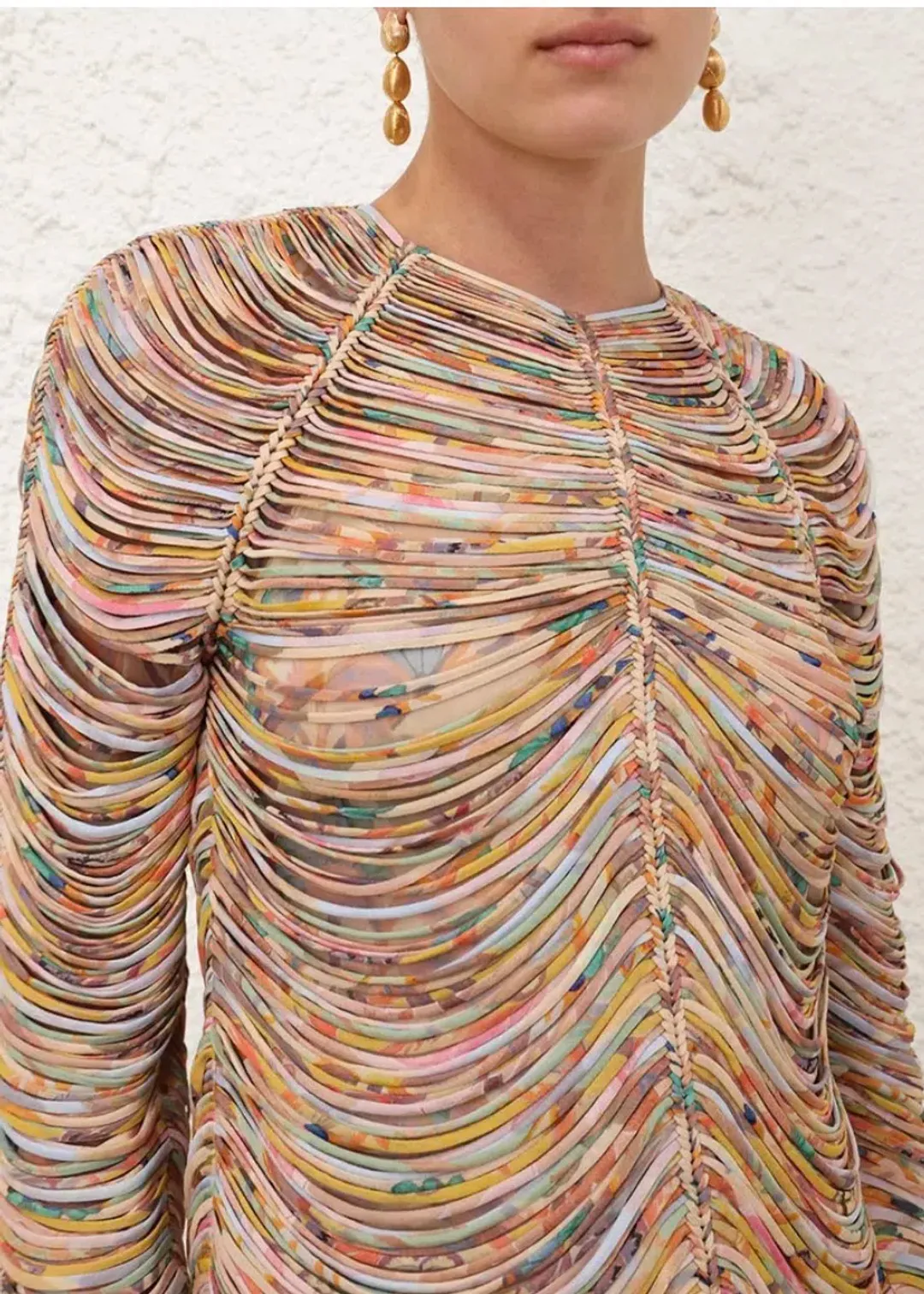 Zimmermann Pavillion Rouleaux Mini Dress Size 0/ AUS 8 for rent on The Volte - main image