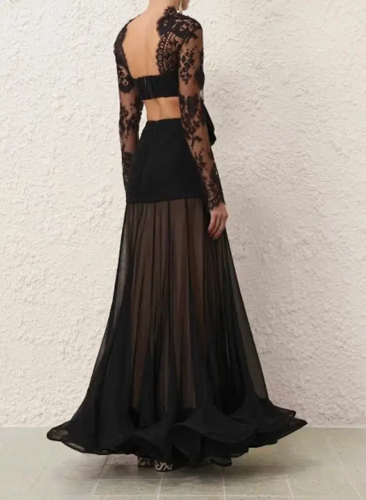Zimmermann Illustration Flounce Gown Size 1/ AUS 10 - Image 3