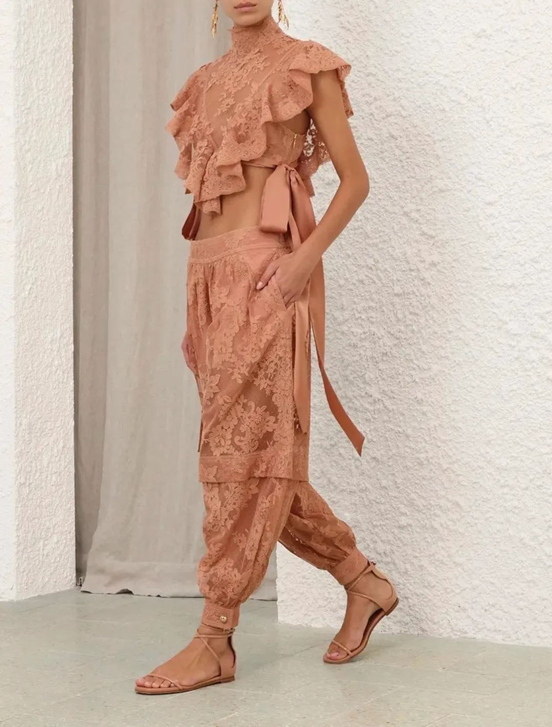 Zimmermann Luna Body Lace Size 1/ AUS 10 for rent on The Volte - main image