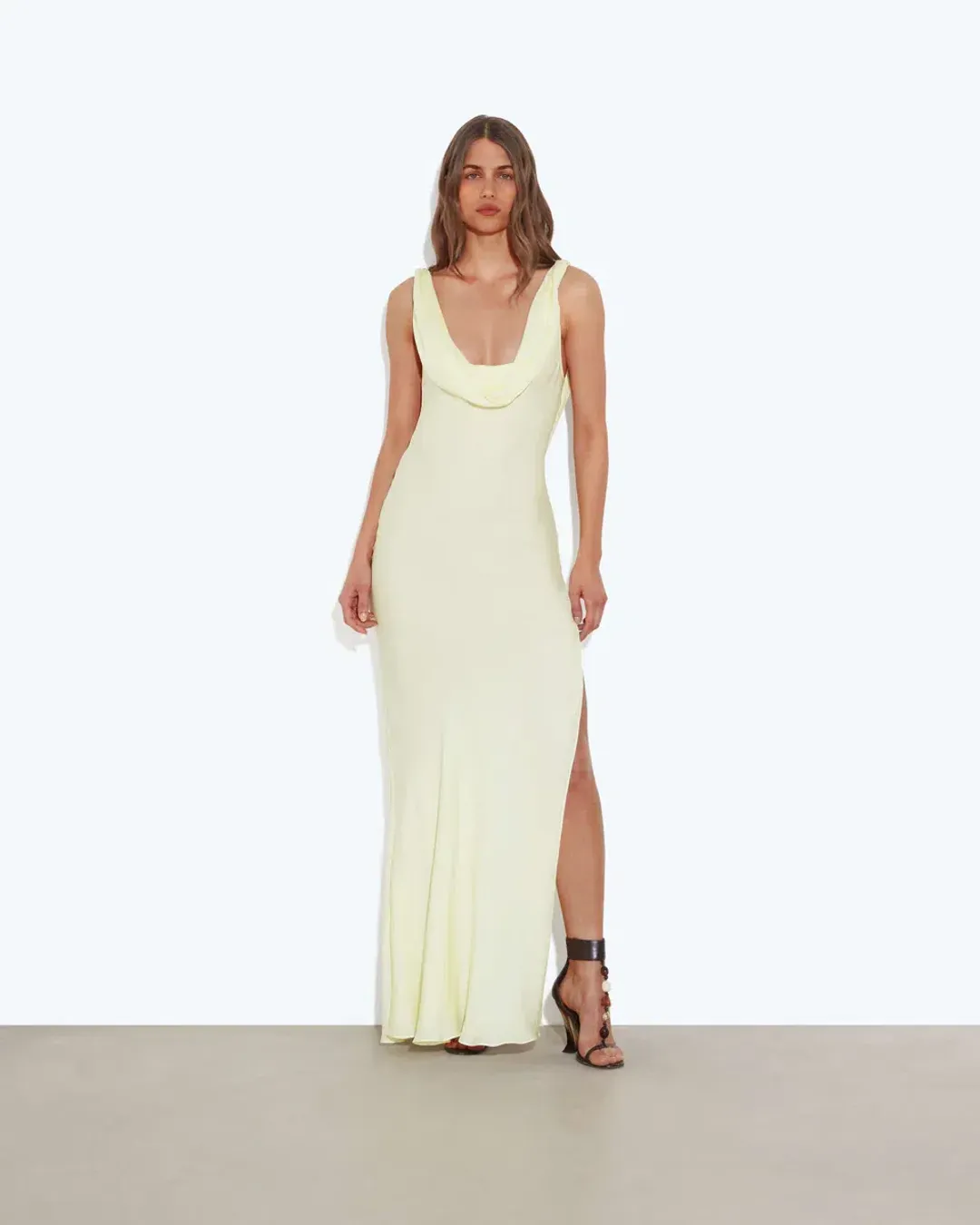 Rat & Boa NAVARRA DRESS YELLOW Size XS for rent on The Volte - main image