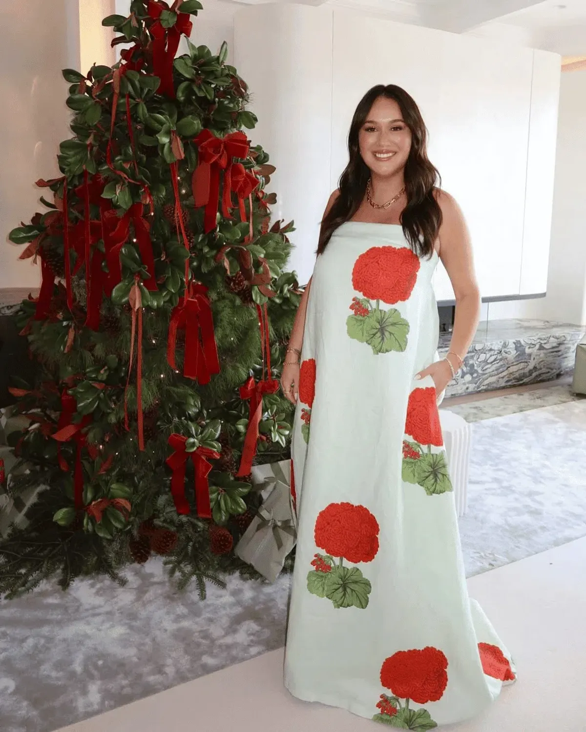 OROTON Posie Geranium Print Gown Size 14 AU - Image 2