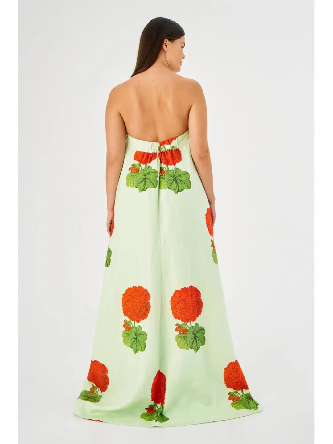 OROTON Posie Geranium Print Gown Size 14 AU for rent on The Volte - main image