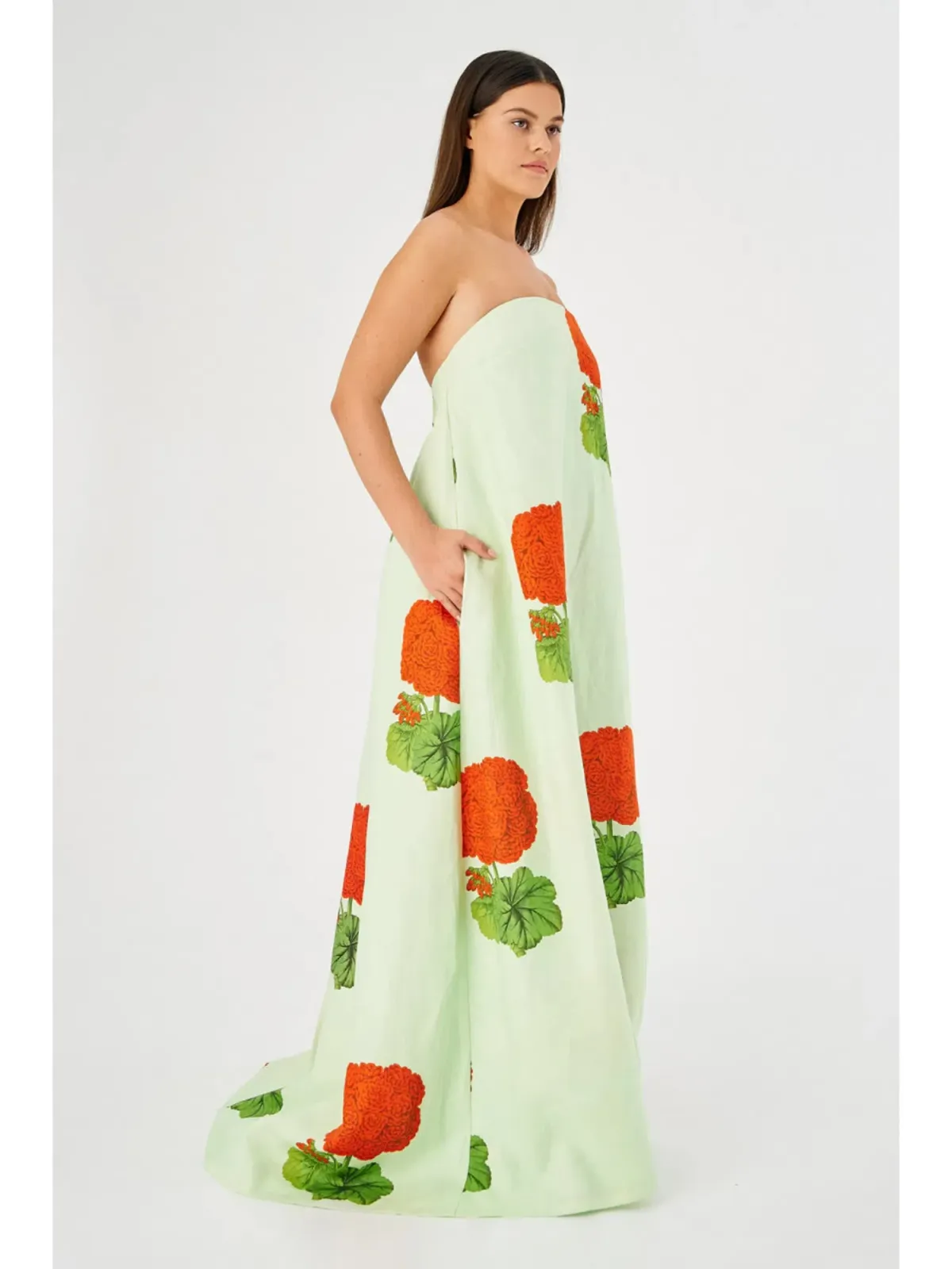 OROTON Posie Geranium Print Gown Size 14 AU - Image 3