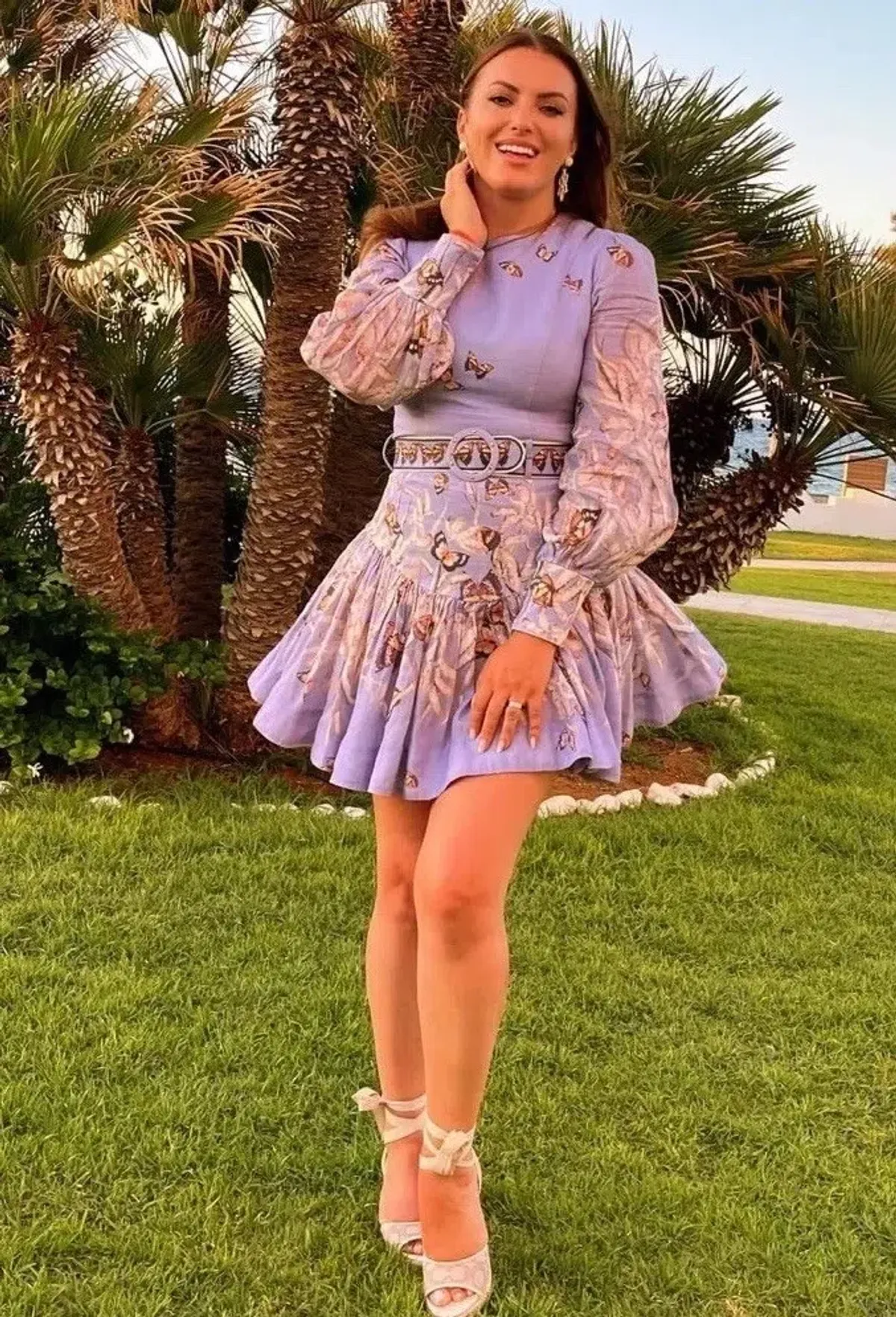 ZIMMERMANN BOTANICA BELTED MINI DRESS IN PANDANUS size 0 for rent on The Volte - main image
