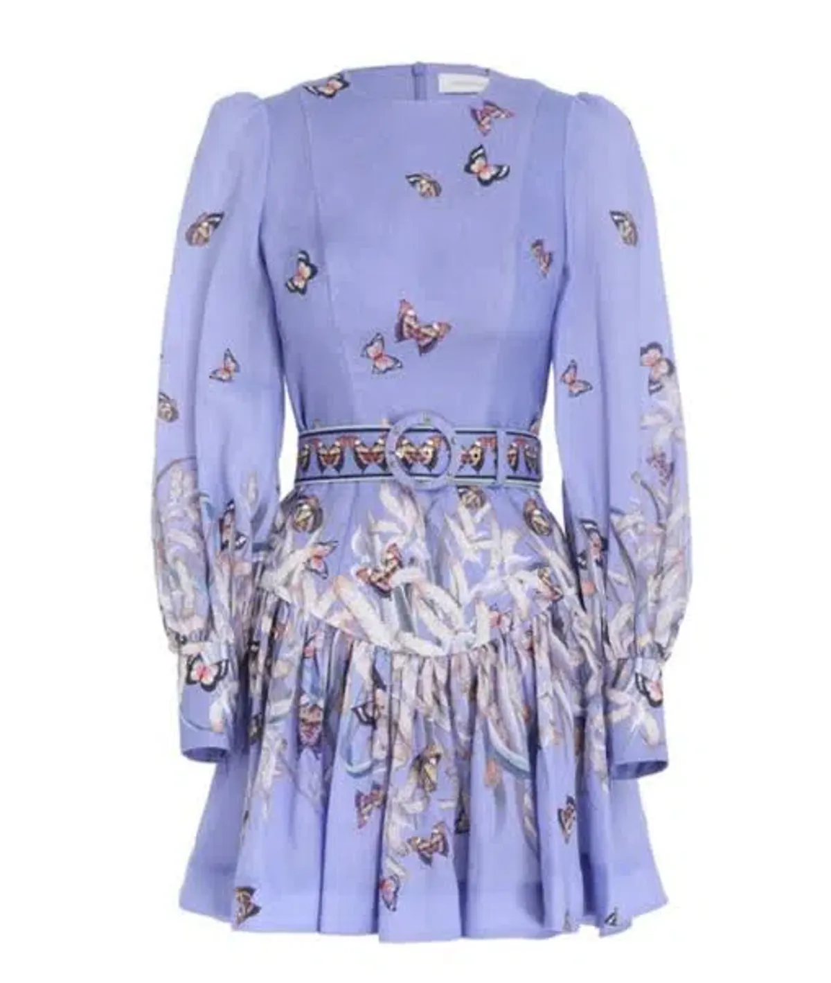 ZIMMERMANN BOTANICA BELTED MINI DRESS IN PANDANUS size 0 - Image 2