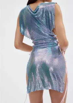 Poster Girl Bamm Bamm Iridescent Dress for rent on The Volte - image 3