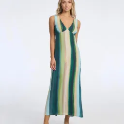 Isabelle Quinn Gaia Tahiti Stripe Dress Size 14 for rent on The Volte - image 1