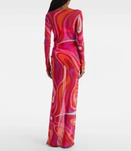 Pucci Marmo Sheer Tulle Maxi Dress for rent on The Volte - image 2