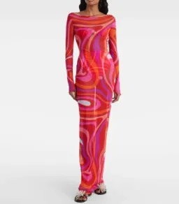 Pucci Marmo Sheer Tulle Maxi Dress for rent on The Volte - image 1