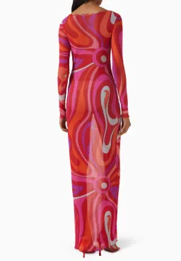 Pucci Marmo Sheer Tulle Maxi Dress for rent on The Volte - image 4