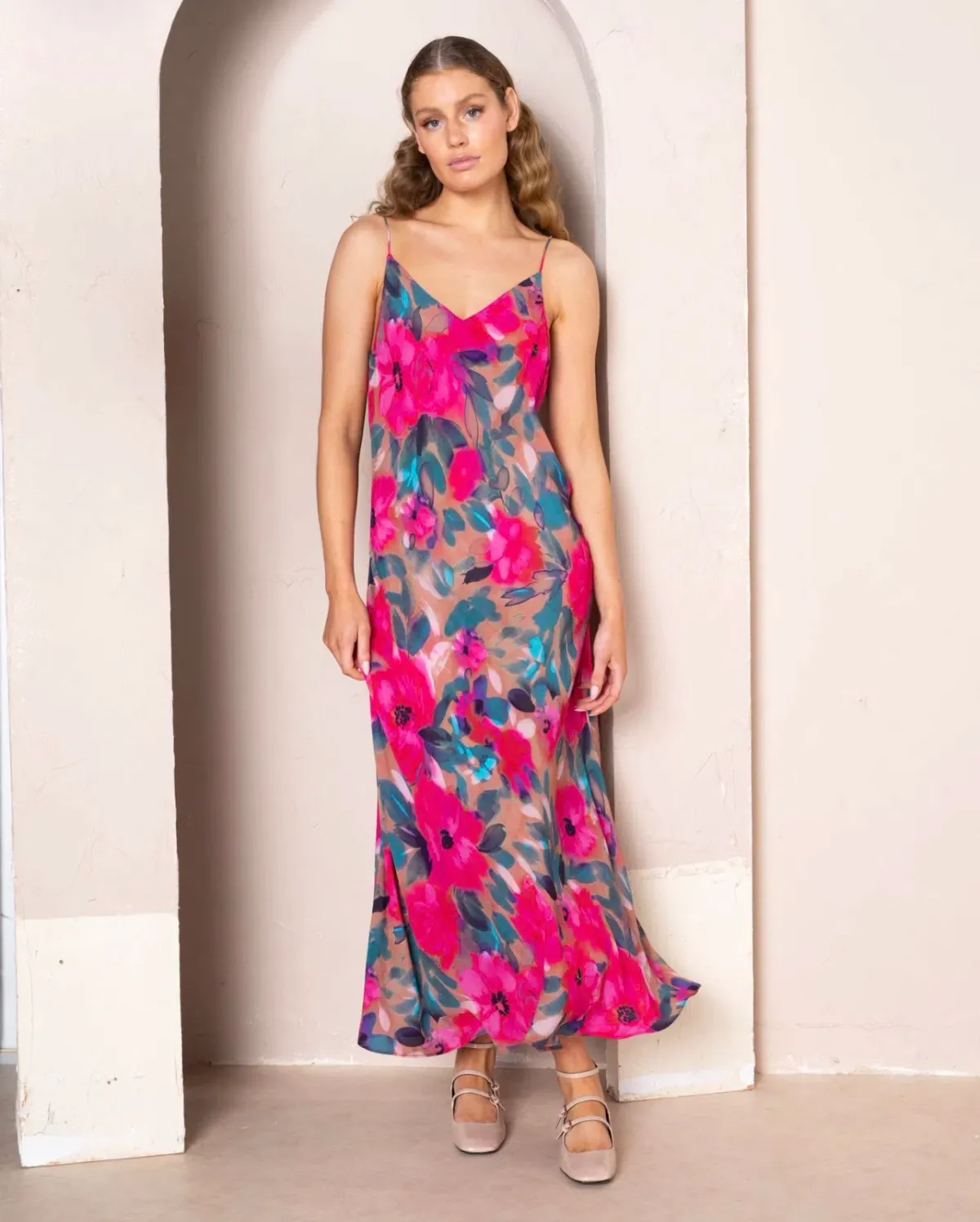 Kachel Marilyn Maxi Slip Dress Primrose Size 14 - Image 1