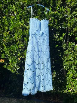 Sheike Ella Lace Maxi Dress Blue Size AU 18 for rent on The Volte - image 5