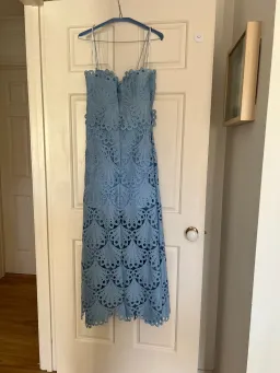 Sheike Ella Lace Maxi Dress Blue Size AU 18 for rent on The Volte - image 3
