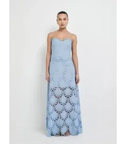 Sheike Ella Lace Maxi Dress Blue Size AU 18 for rent on The Volte - image 7