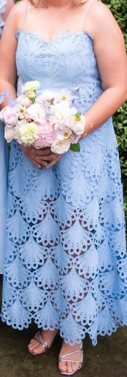 Sheike Ella Lace Maxi Dress Blue Size AU 18 for rent on The Volte - image 1