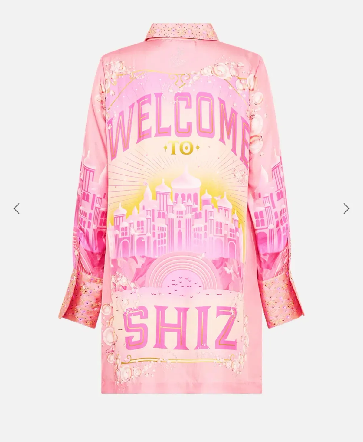Camilla Totally Ozmopolitan Mini Shirt Dress Pink Size 18 - Image 3