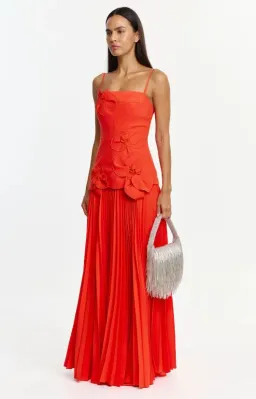 Acler Avision Maxi Dress in Chilli Size 6 for rent on The Volte - image 2