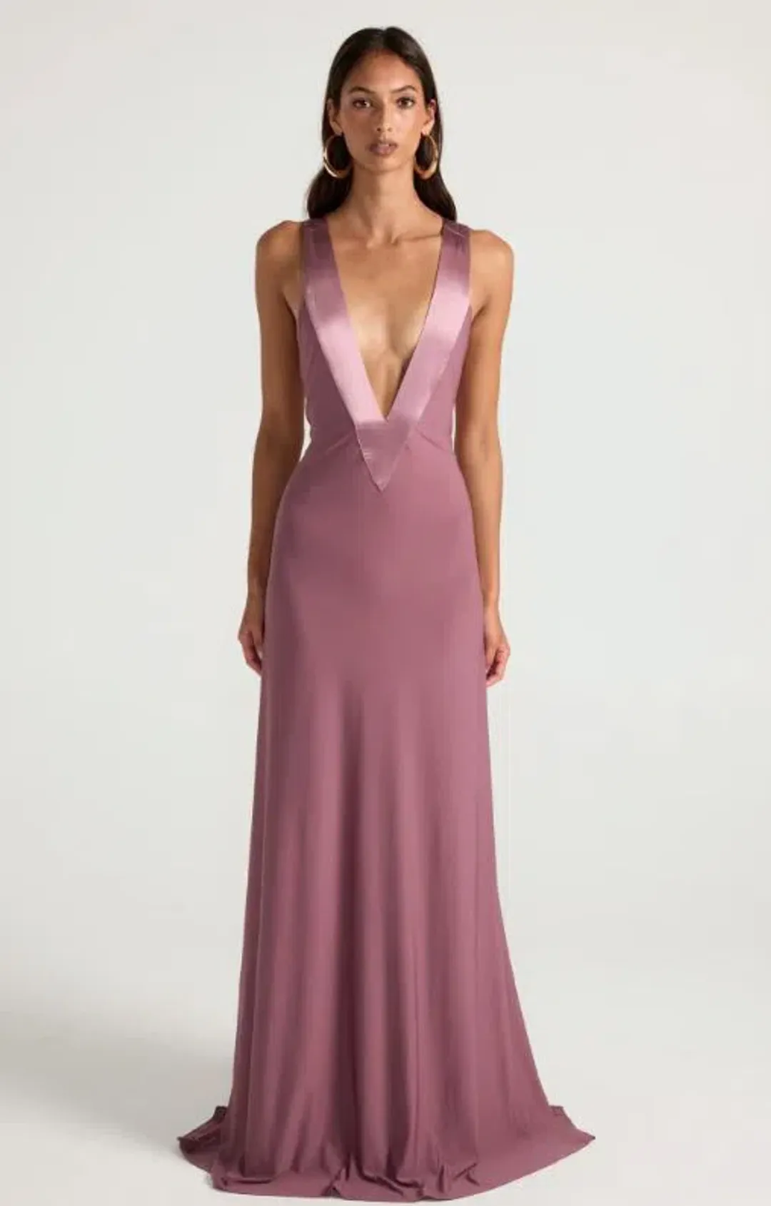 Ance Gria Rosa Gown in Mauve Size 8 for rent on The Volte - main image