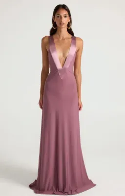 Ance Gria Rosa Gown in Mauve Size 8 for rent on The Volte - image 1